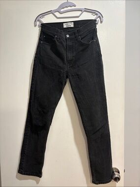 Reformation Jeans Women’s Size 26 Liza High Straight Crop in Faded Black Organic